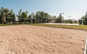 Sand volleyball court